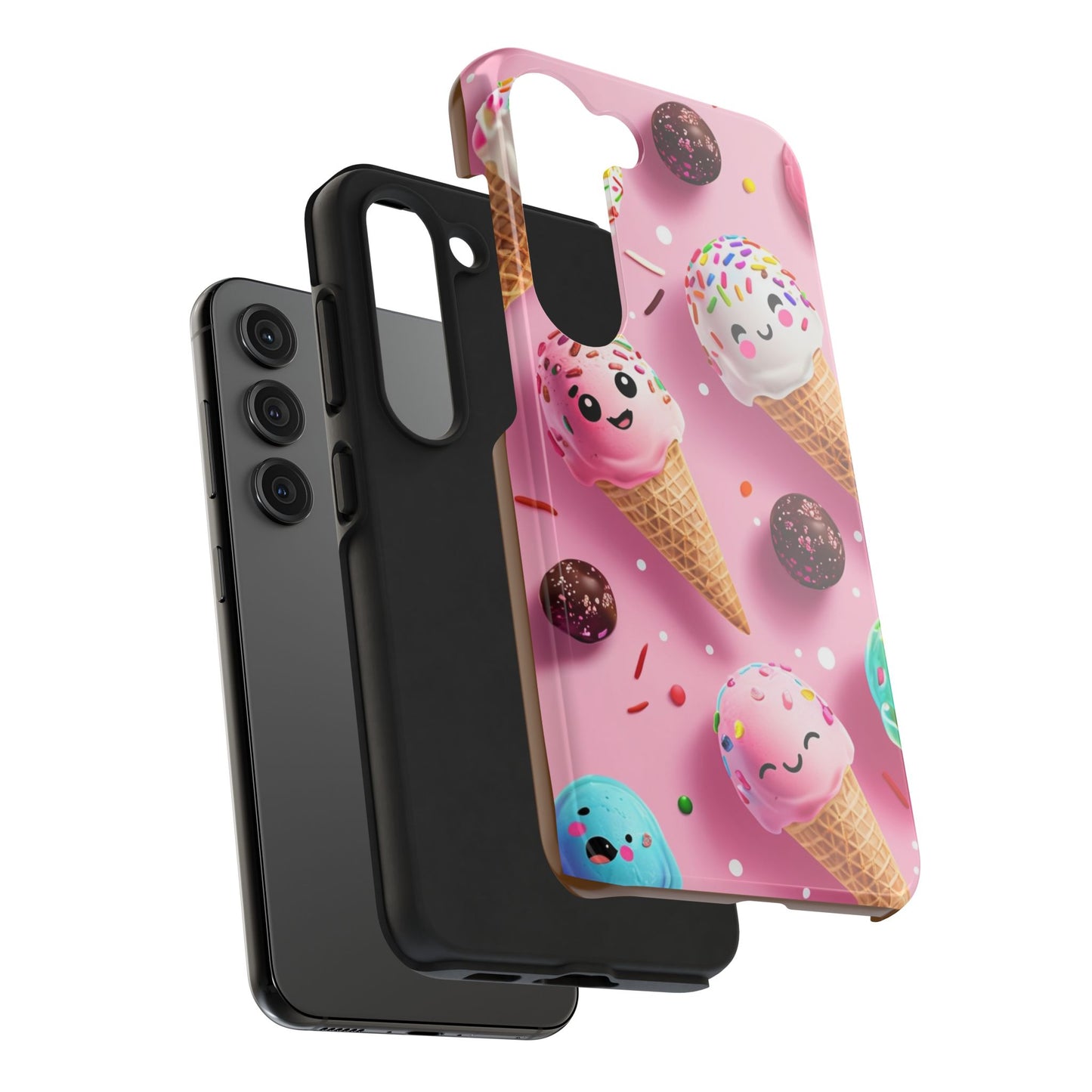 Tough Phone Cases Cute Ice Cream Design