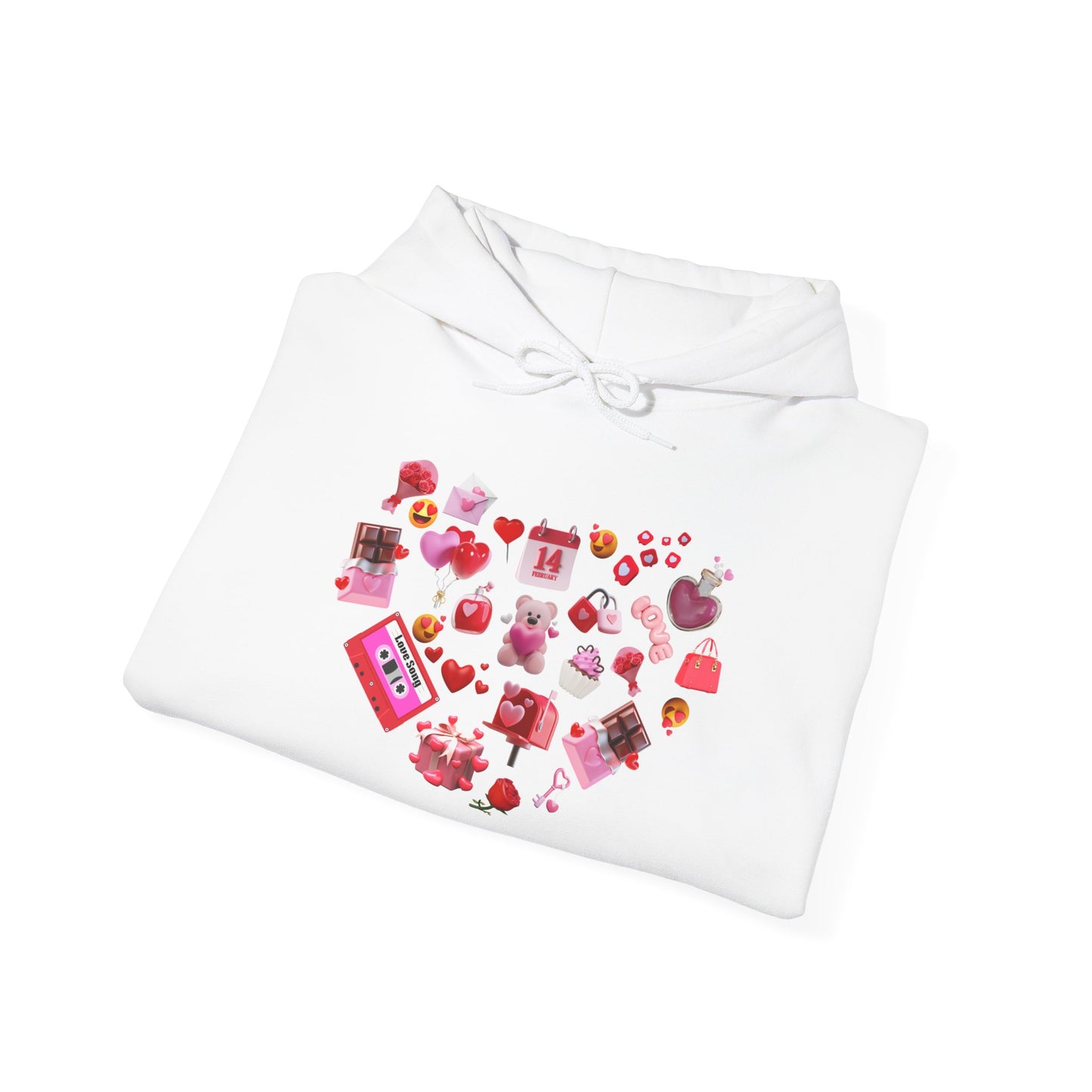 Sweetheart Sky Blue Hoodie for Men & Women – Love Heart Graphic Cozy Couples Wear