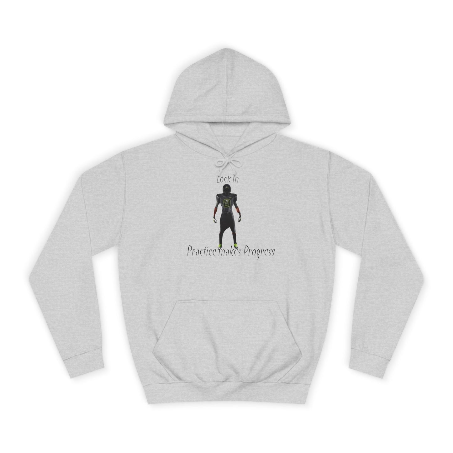 Iron Grey Men’s Motivational Sweater – "Practice Makes Progress" Inspirational Pullover