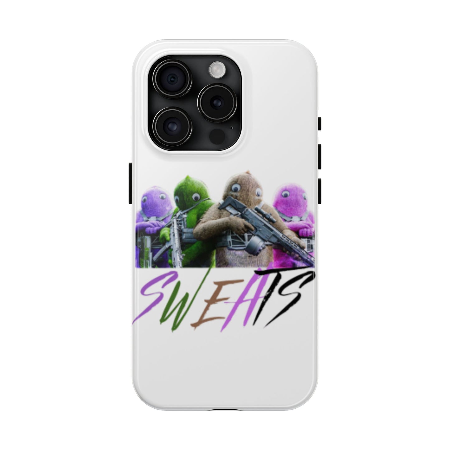Cool Cartoon-Inspired Tough Phone Case - 'SWEATS'