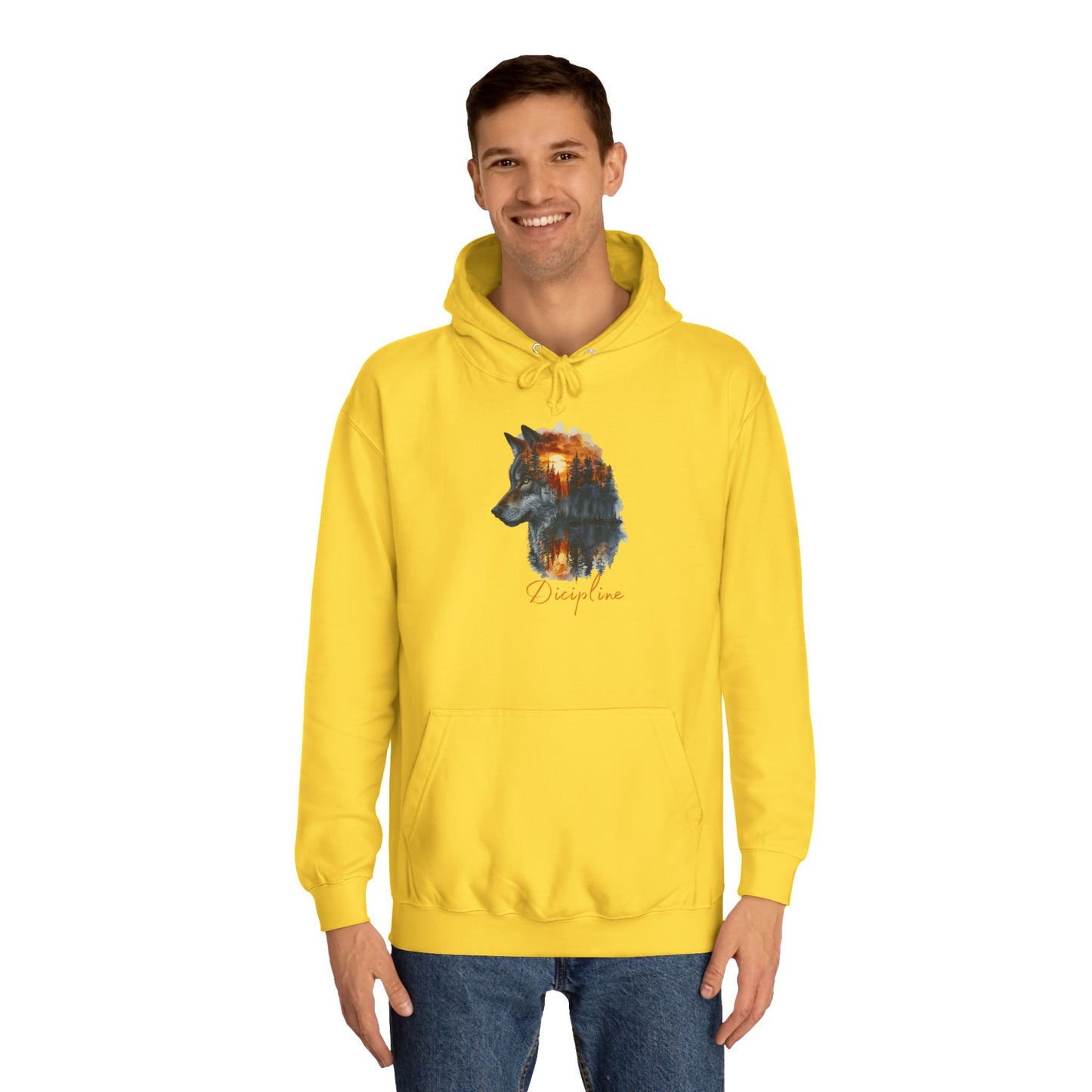Neon Storm Wild Wolf Graphic Pullover – Multicolor Men’s Streetwear Sweatshirt