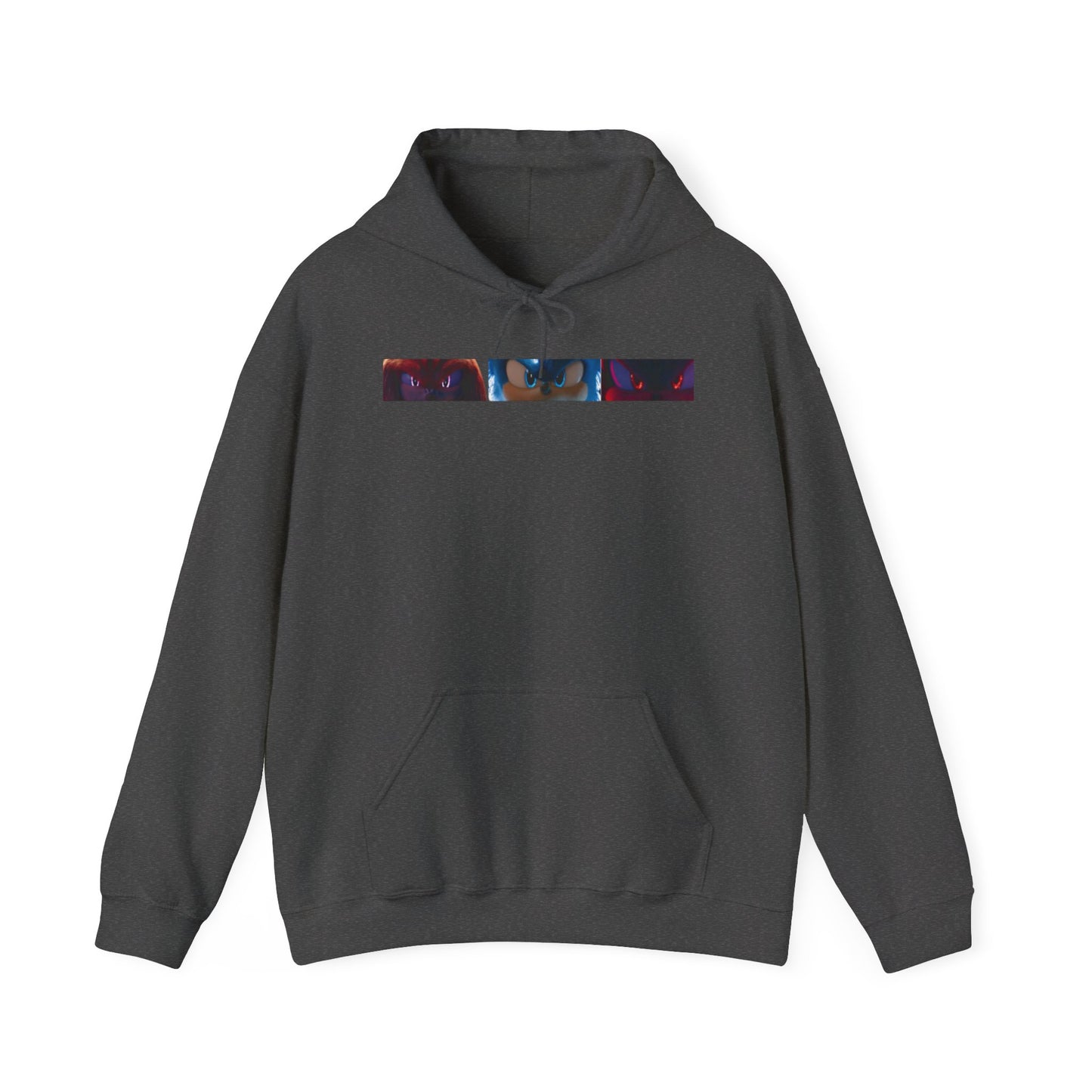 Electric Blue, Crimson Red & Obsidian Black Hoodies – Sonic, Knuckles & Shadow Gaming Sweatshirt with Drawstrings & Kangaroo Pocket