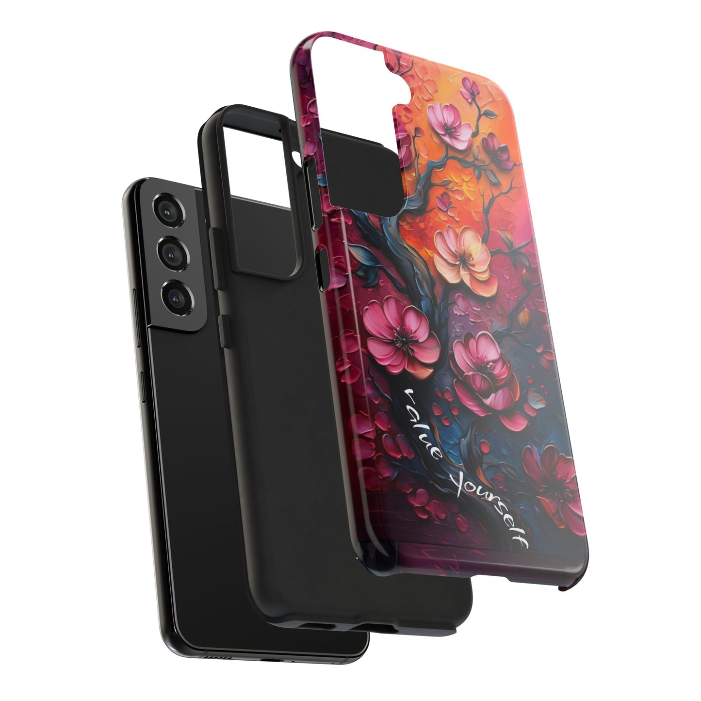 Value Yourself Floral Tough Phone Case