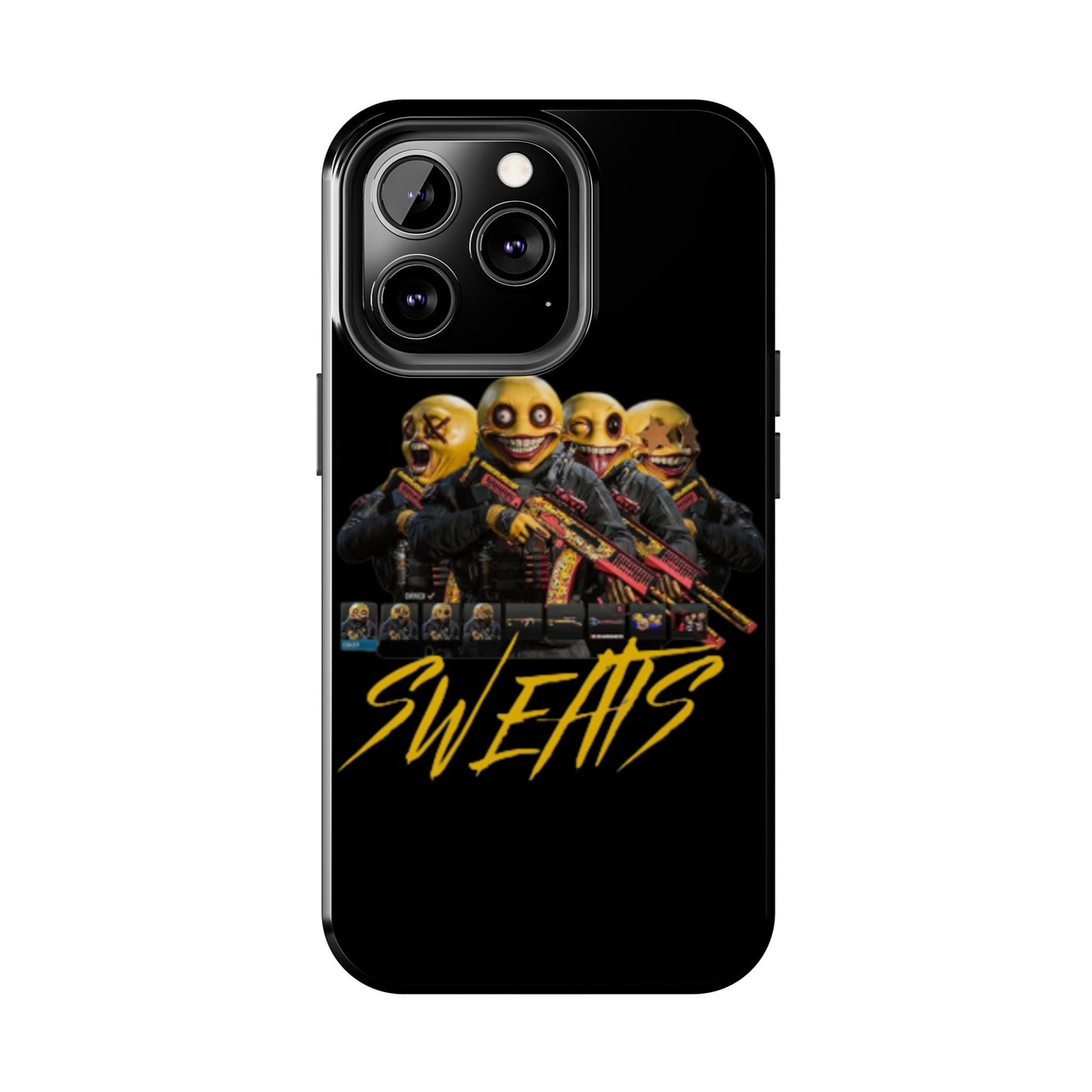 Tough Phone Cases - Bold 'SWEATS' Design for Gamers & Trendsetters