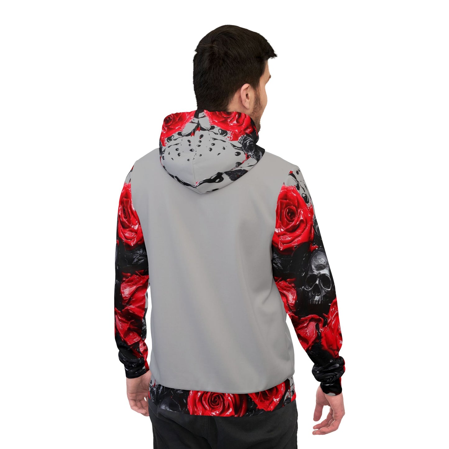 "Gothic Skull & Roses Hoodie – Edgy Floral Streetwear for Men & Women | Dark Aesthetic Pullover with Grunge & Punk Vibes"