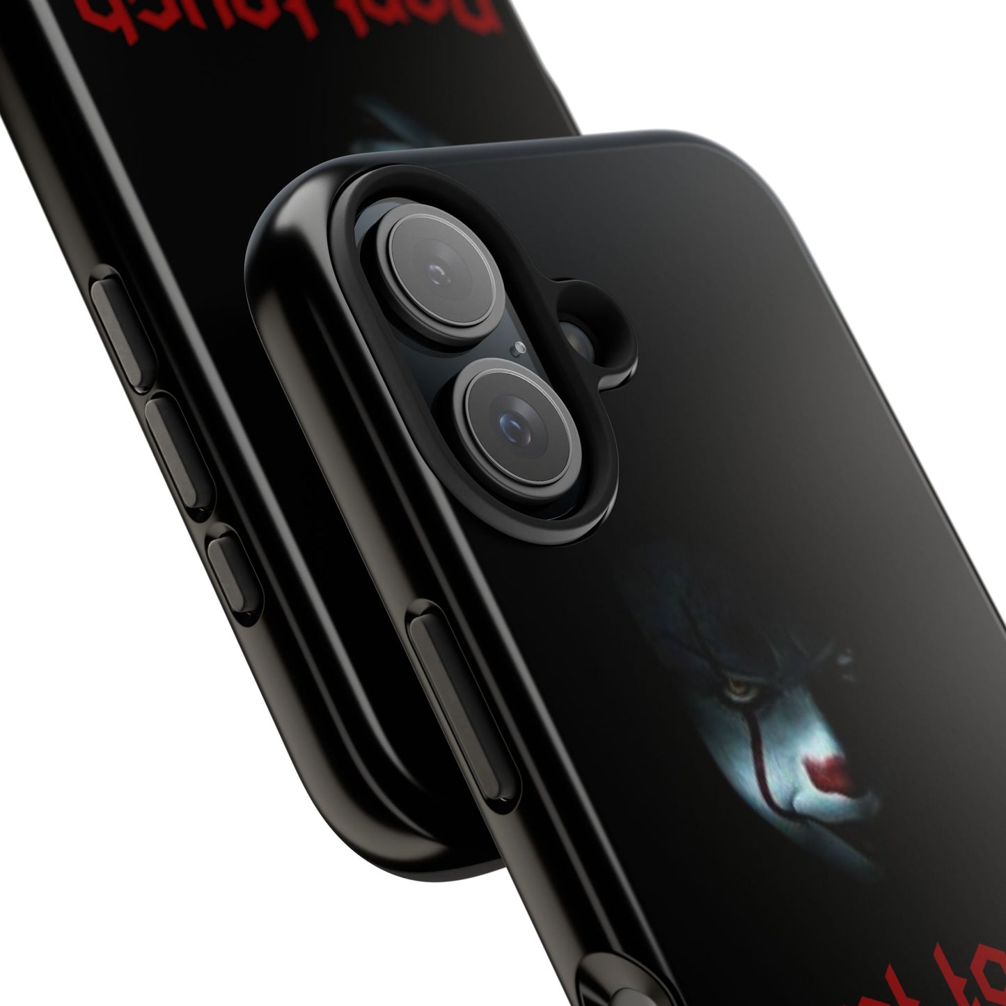 🤡 Creepy Clown Tough Phone Case – "Don’t Touch My Phone" Design for iPhone & Android