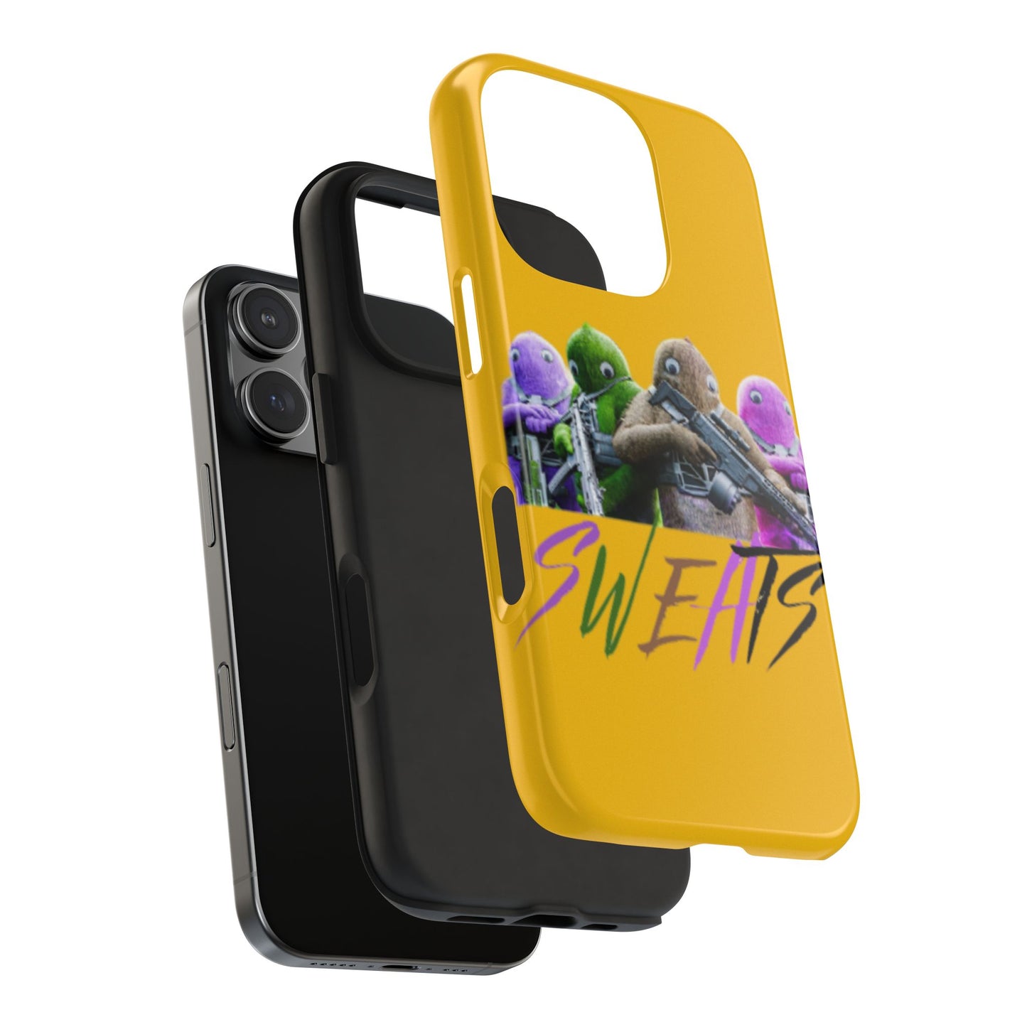 Cool Cartoon-Inspired Tough Phone Case - 'SWEATS'