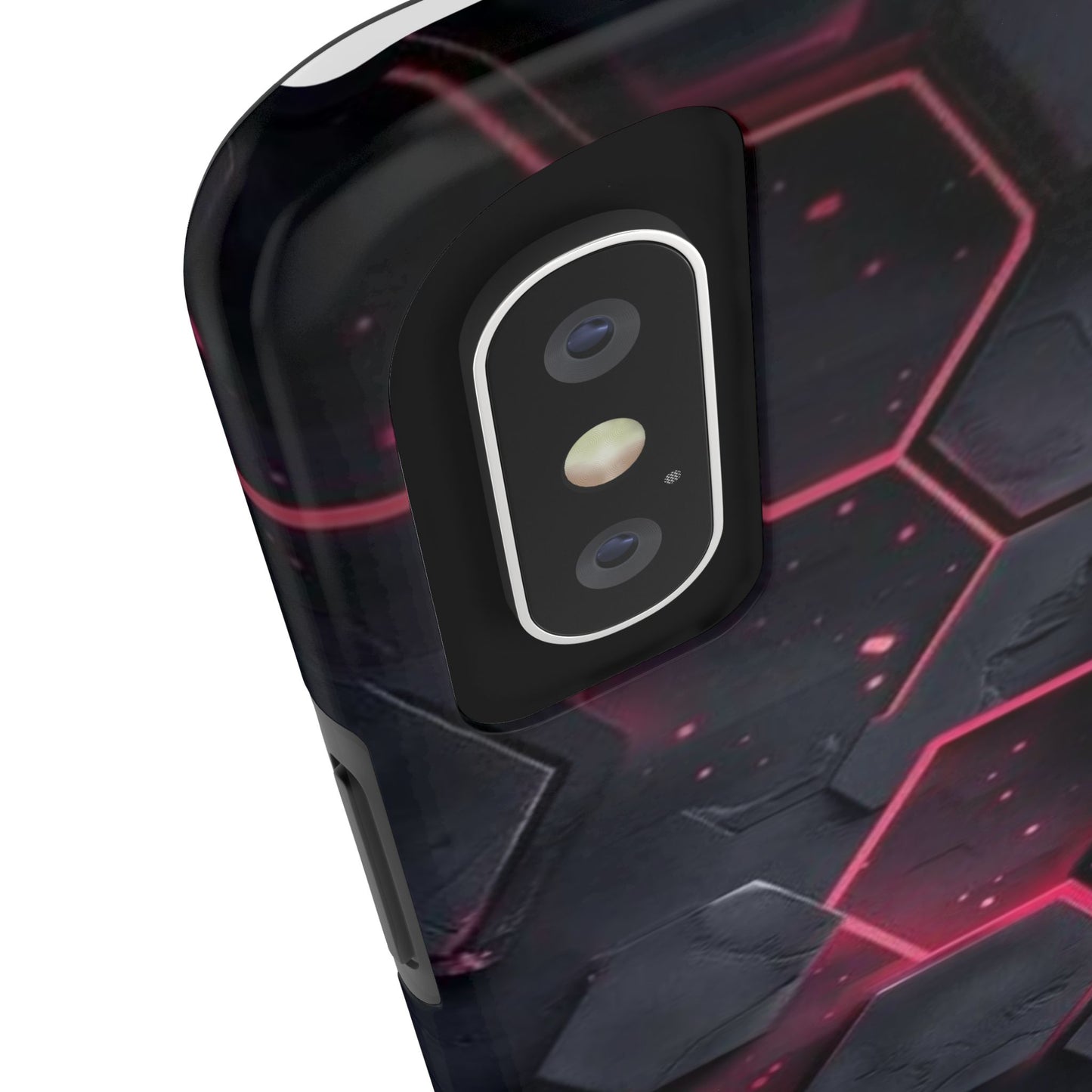 Stylish Tough Phone Cases with Hexagonal Design - Durable Protection for Tech Lovers