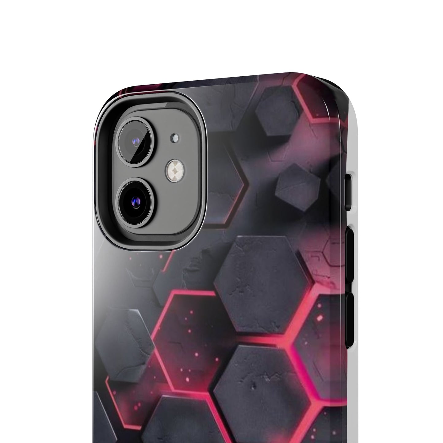Stylish Tough Phone Cases with Hexagonal Design - Durable Protection for Tech Lovers
