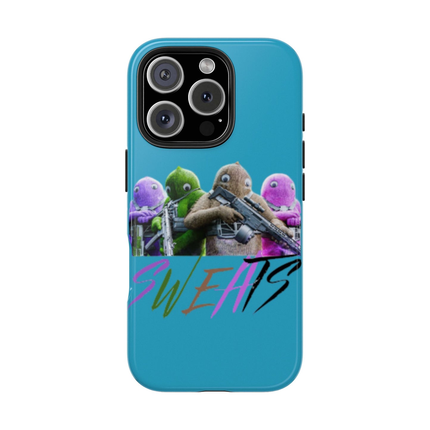 Cool Cartoon-Inspired Tough Phone Case - 'SWEATS'