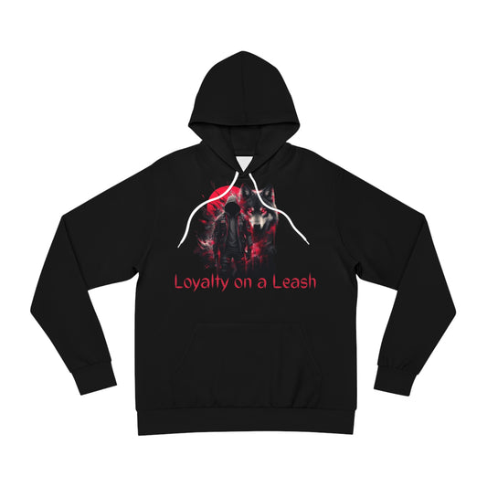 Raven Black Hoodie for Men & Women – "Loyalty on a Leash" Fierce Wolf Statement Apparel