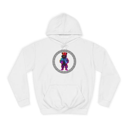 Cosmic Tie-Dye Bear Graphic Sweater – Vibrant Streetwear Pullover