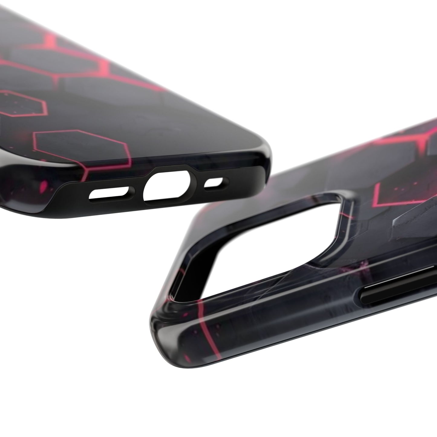 Stylish Tough Phone Cases with Hexagonal Design - Durable Protection for Tech Lovers