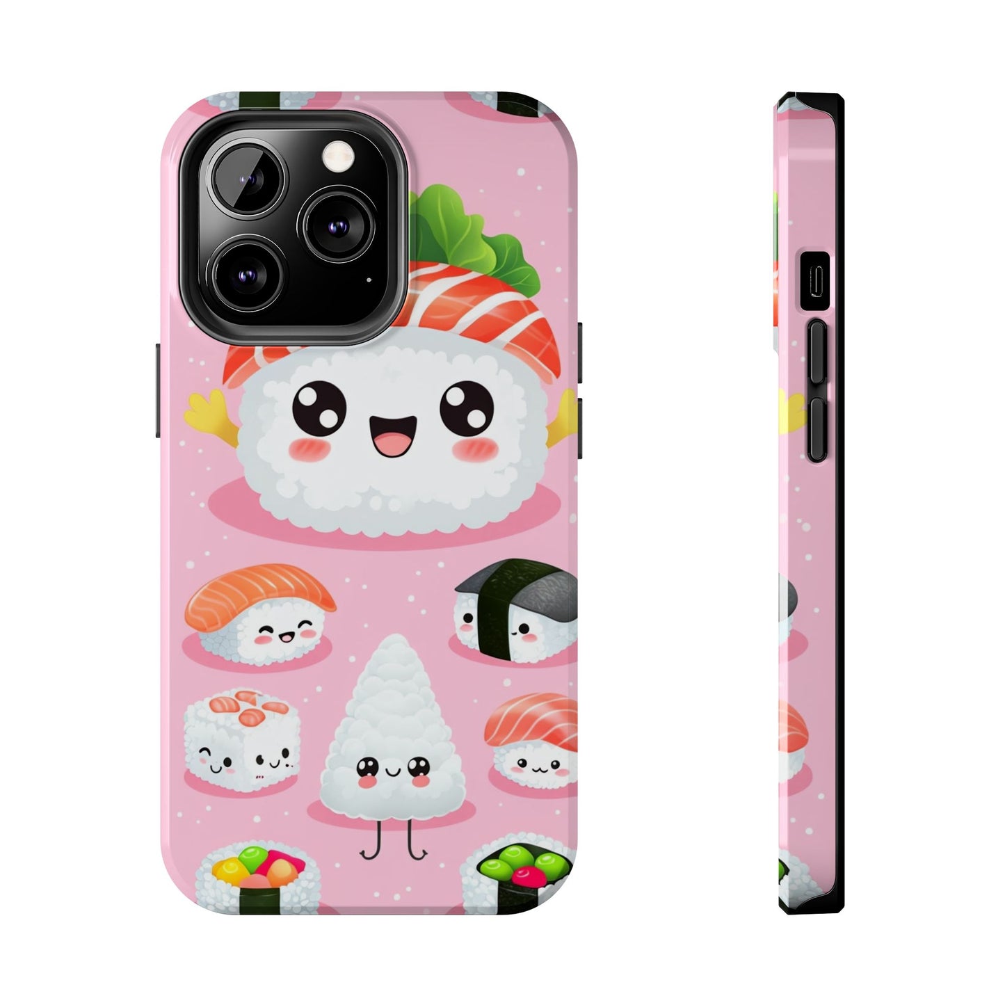 Adorable Sushi Tough Phone Case | Cute Kawaii Design for Food Lovers