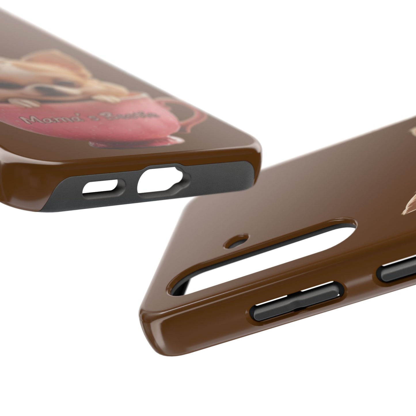 Cute Chihuahua Tough Phone Case - 'Mama's Bestie' Design