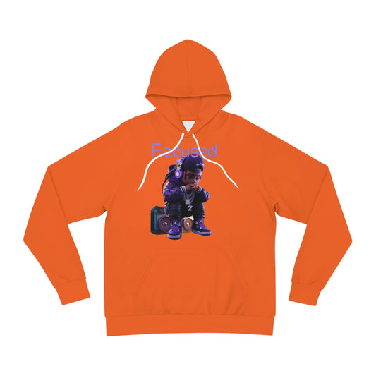 Solar Ember Orange Hoodie for Men – Stay Focused Grind Mindset Streetwear