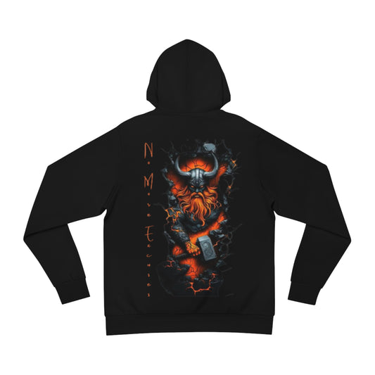 Onyx Black Sublimated Hoodie – "No More Excuses" Motivational Pullover with Drawstrings & Kangaroo Pocket