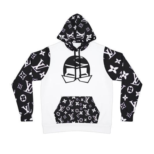 🎤 Bold Inspired White & Black Hoodie – Artist Badd Bunny Graphic Design for Music & Streetwear Fans