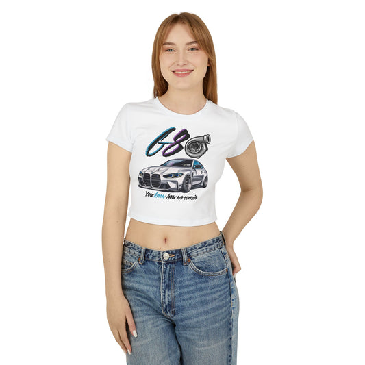 Car Enthusiast Women's Baby Tee - G80 You Know how we  Comin'