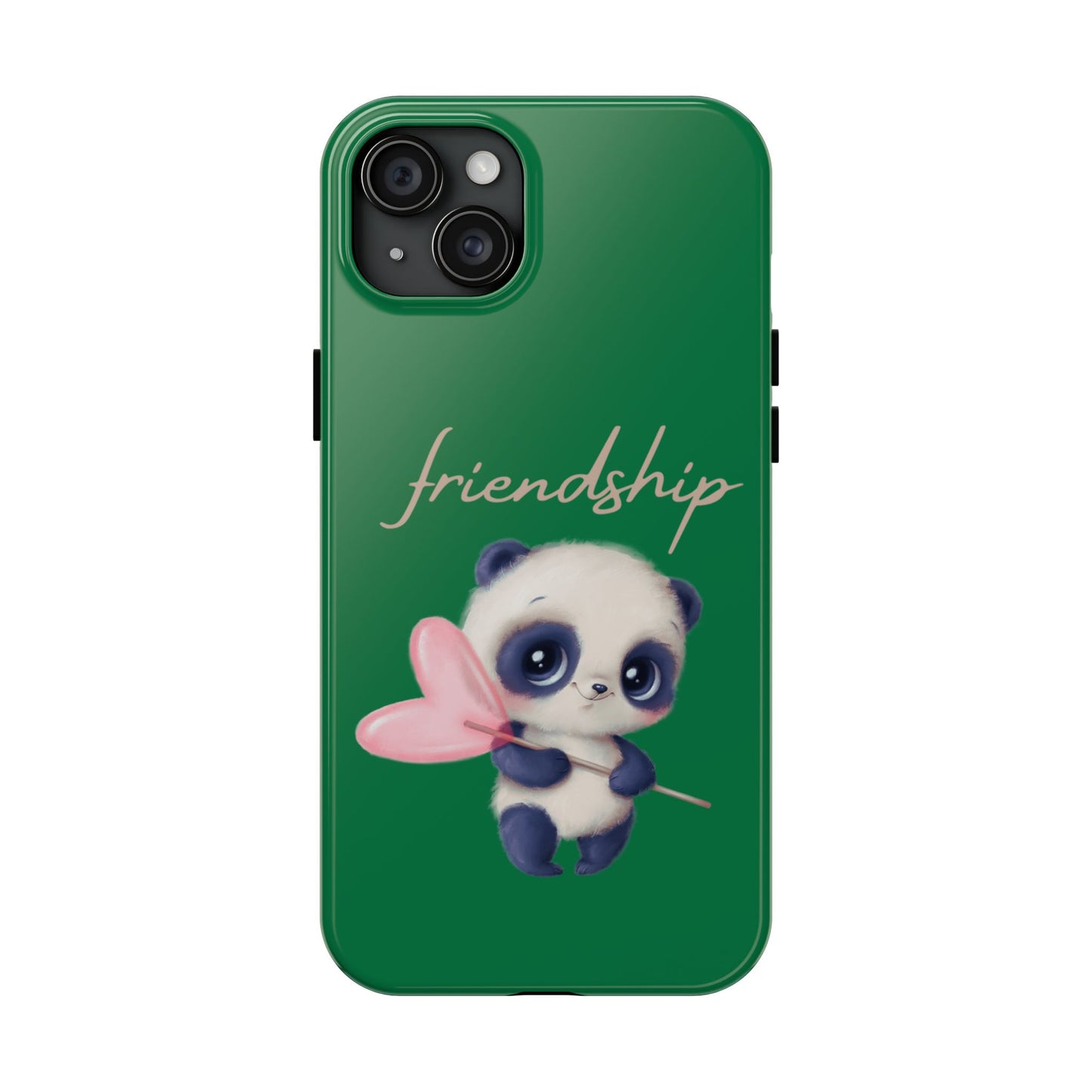 Phone case- Cute Panda Friendship Tough Phone Case - Durable Protection