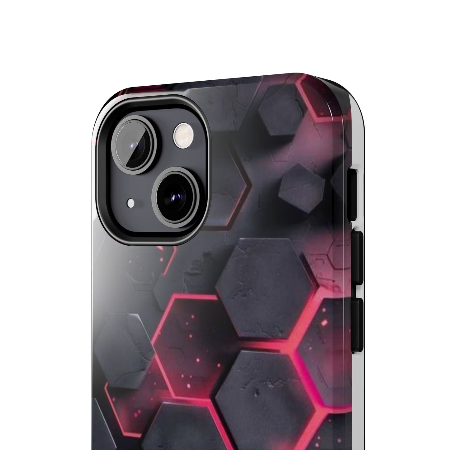 Stylish Tough Phone Cases with Hexagonal Design - Durable Protection for Tech Lovers