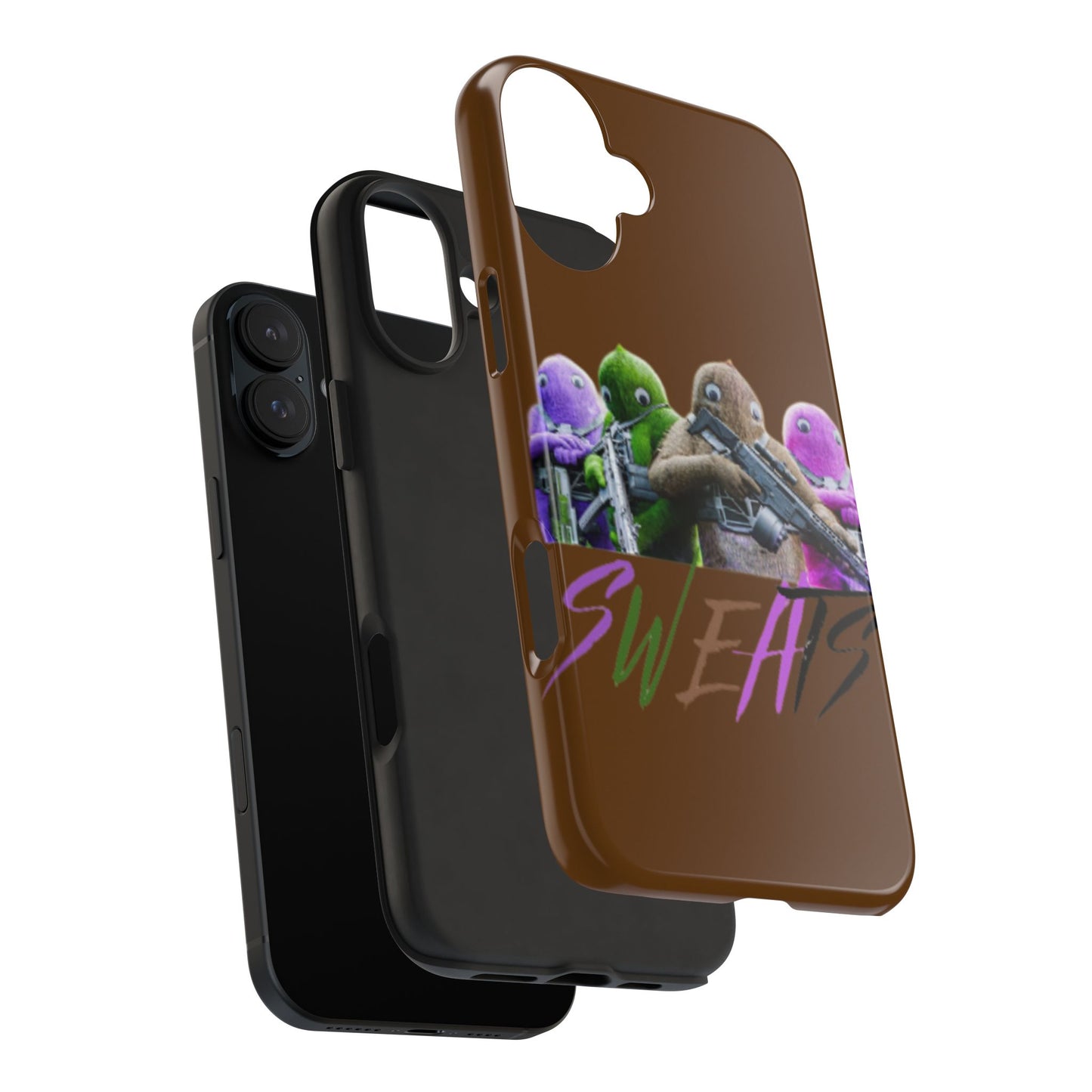 Cool Cartoon-Inspired Tough Phone Case - 'SWEATS'