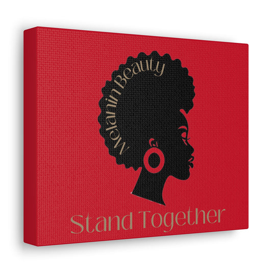 Melanin Beauty Canvas Gallery Wrap - Stand Together Wall Art