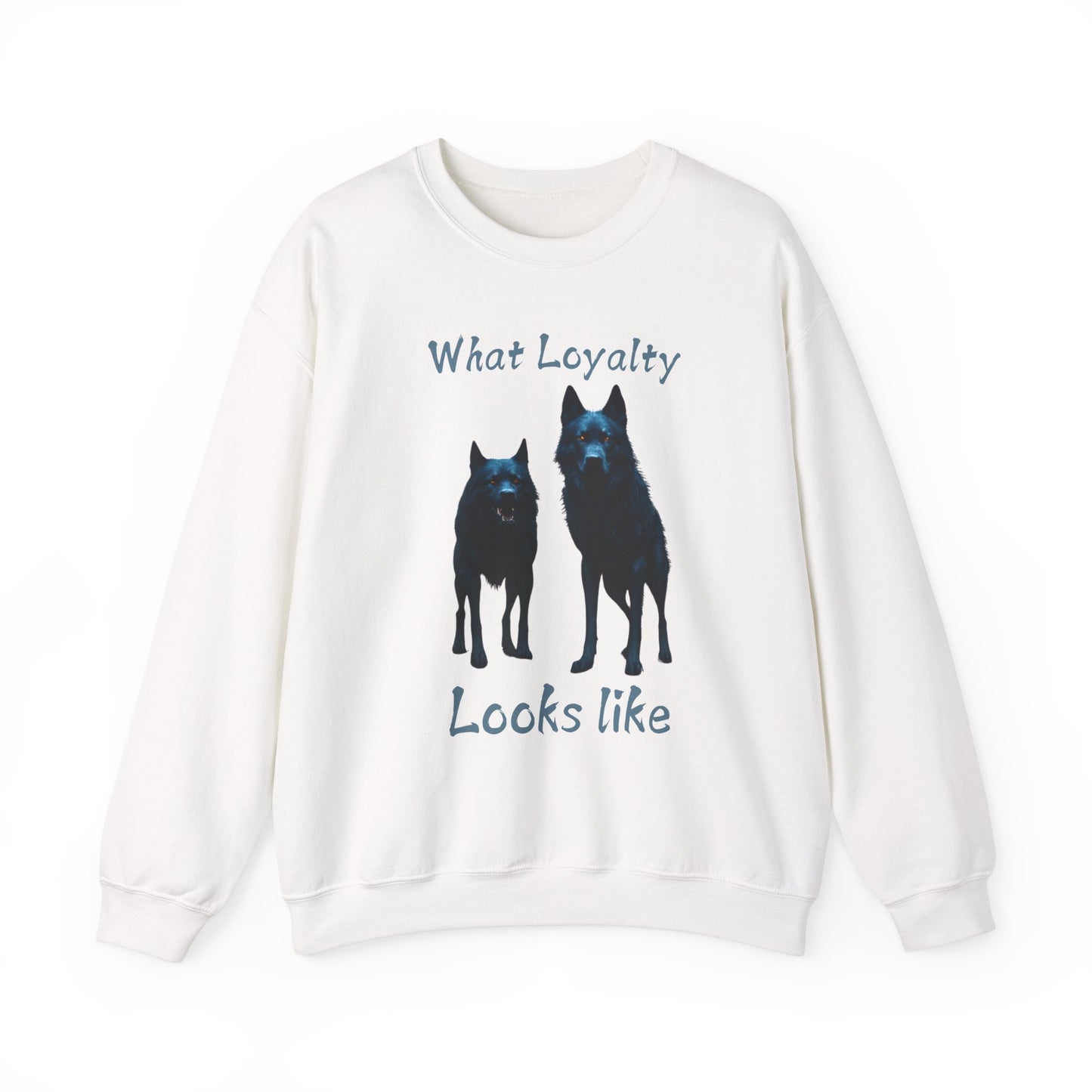 🐾 Funny Dog Lover Red Sweatshirt – "What Loyalty Looks Like" Design for Dog Owners & Pet Lovers