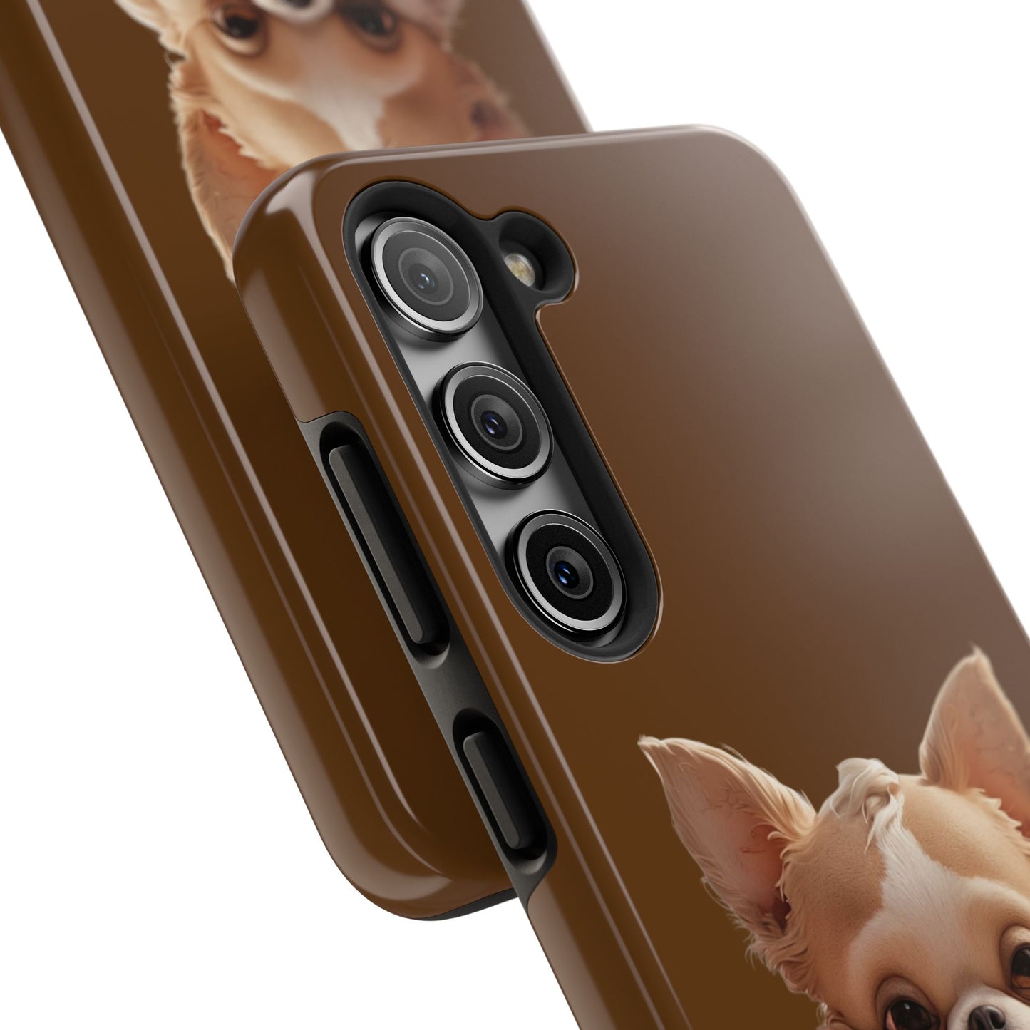 Cute Chihuahua Tough Phone Case - 'Mama's Bestie' Design
