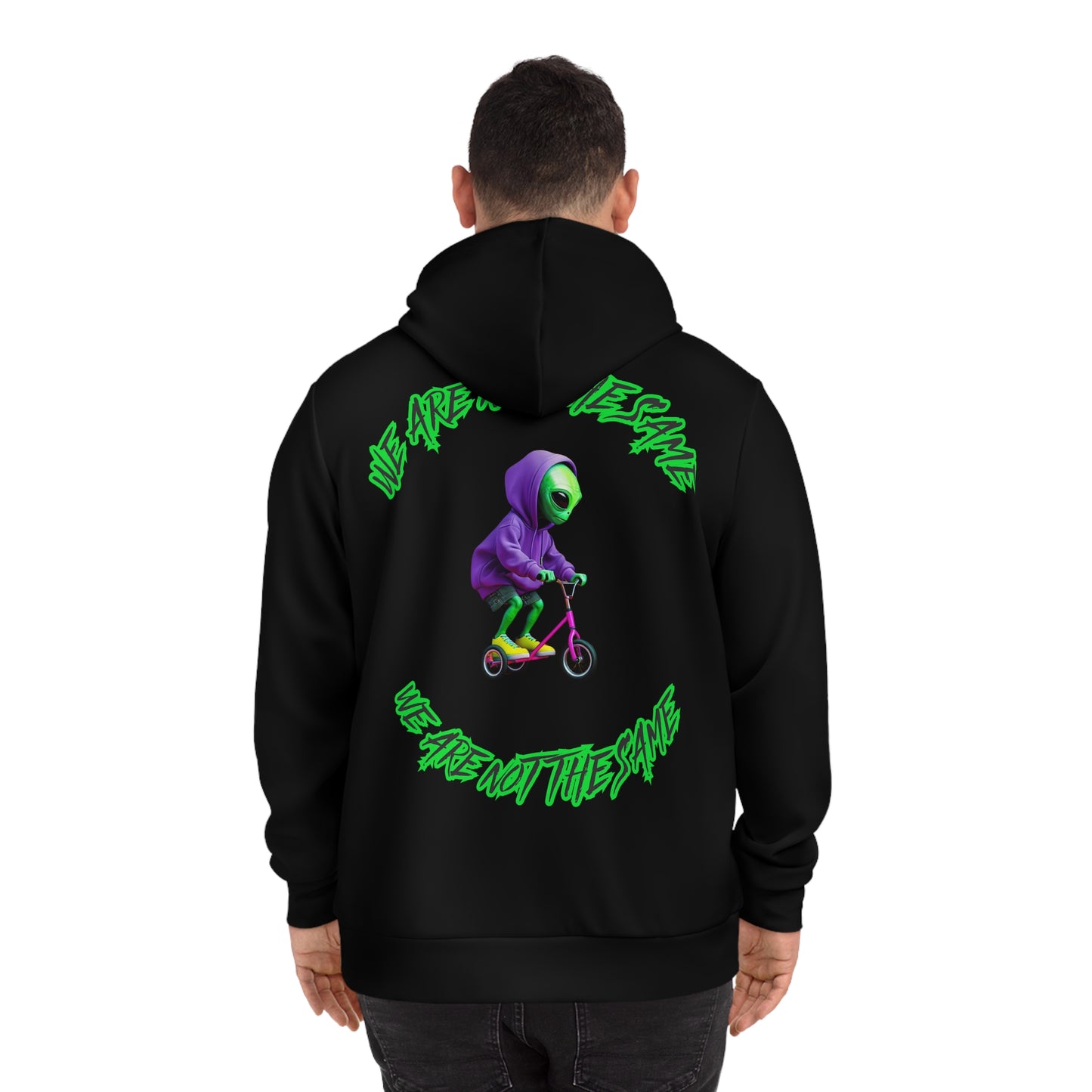 Eclipse Black Alien Sweatshirt for Men & Women – "We Are Not The Same" Futuristic Streetwear Top