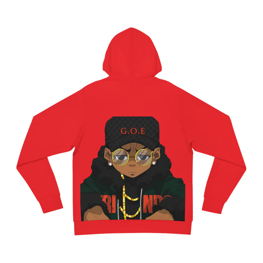 Cardinal Flame Red Hoodie for Men & Women – God Over Everything Faith-Driven Statement Wear