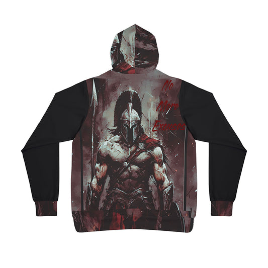Shadow Forge Black Hoodie for Men & Women – No More Excuses Warrior Graphic Motivational Wear
