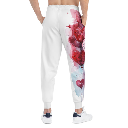 Valentine's Day Love Joggers with Heart Design