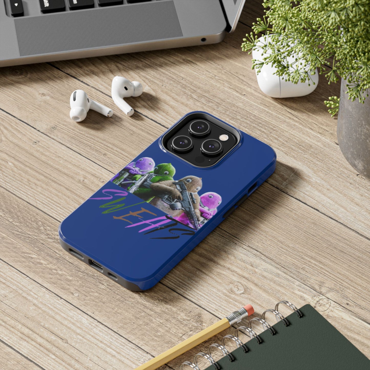 Cool Cartoon-Inspired Tough Phone Case - 'SWEATS'