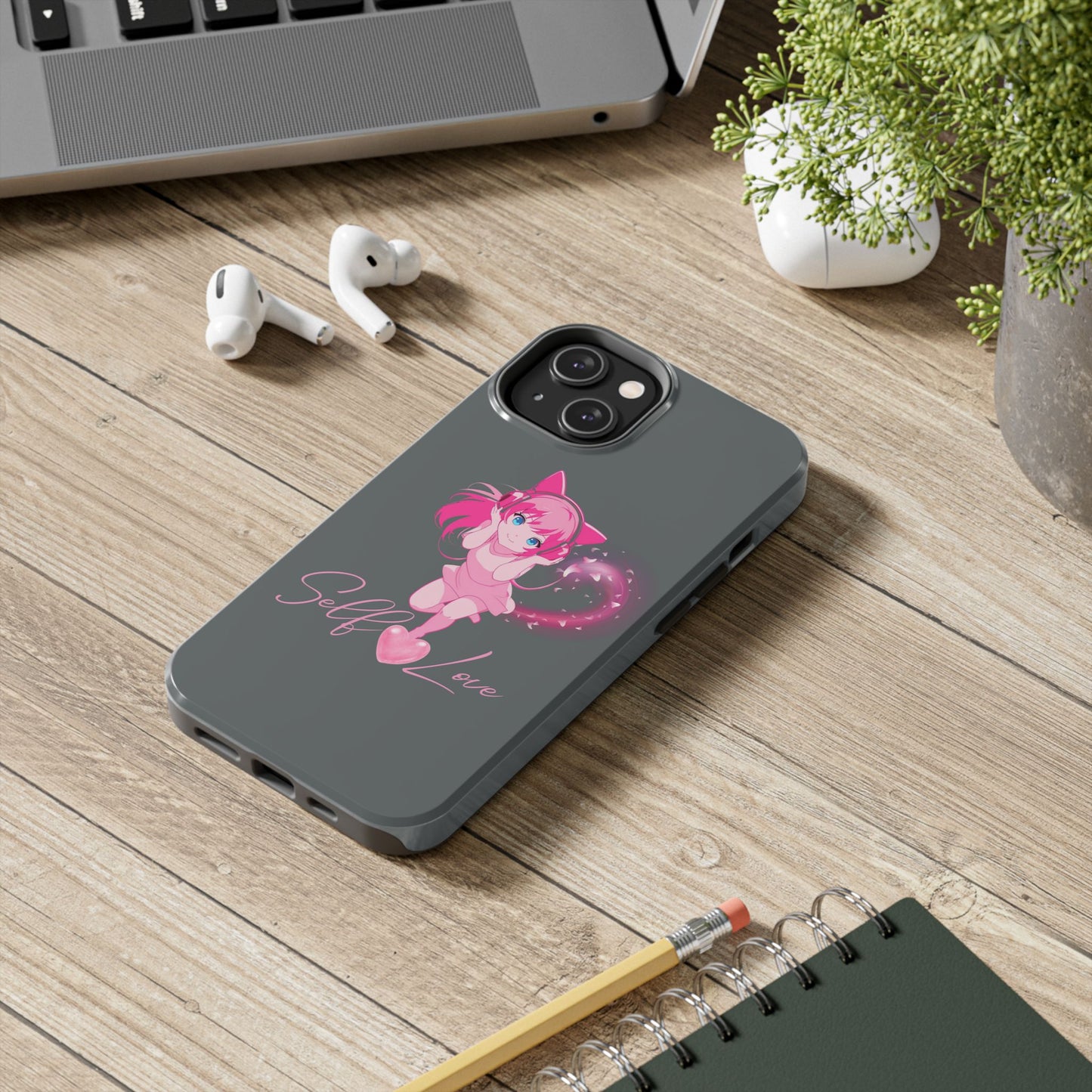 Self Love Tough Phone Case for Anime Lovers
