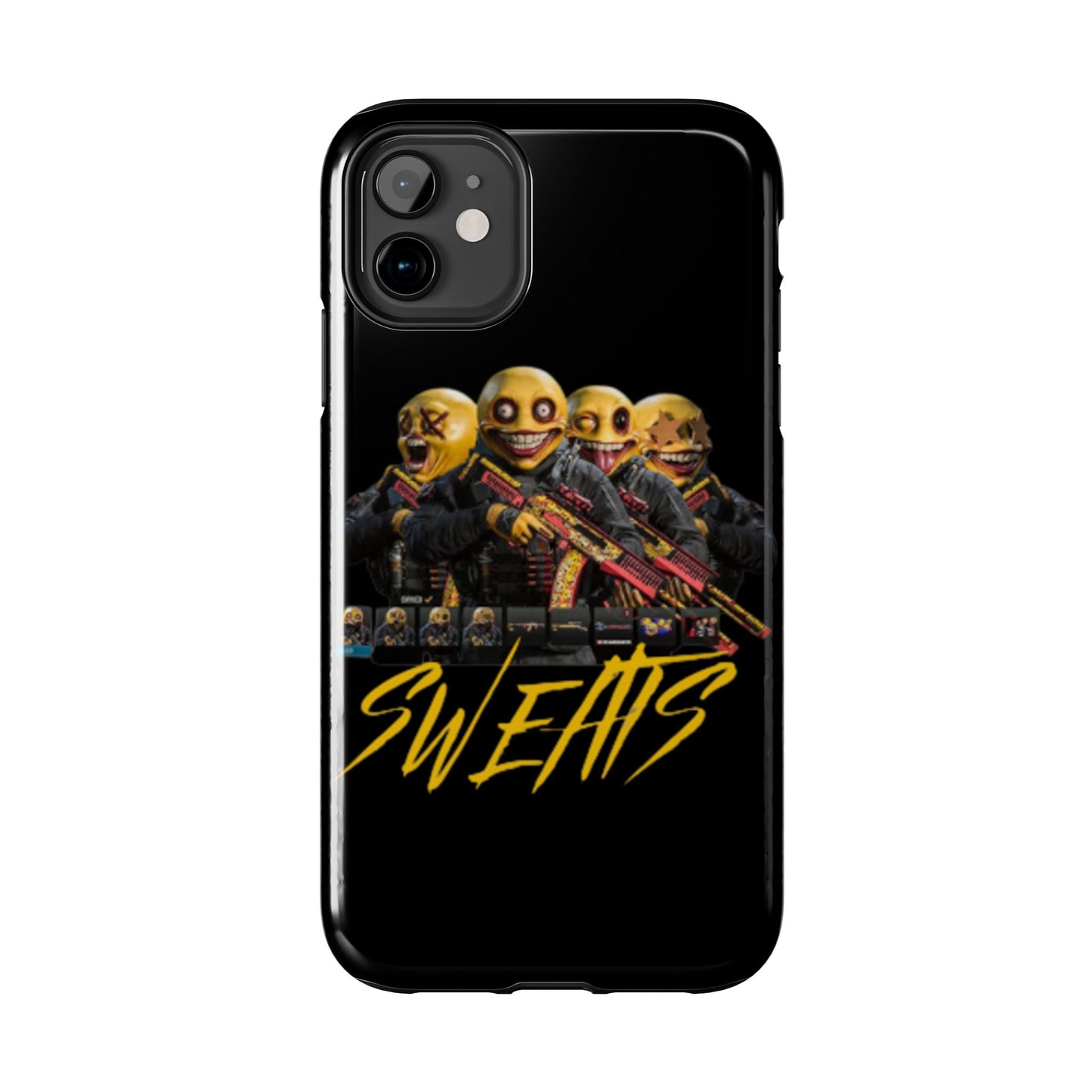 Tough Phone Cases - Bold 'SWEATS' Design for Gamers & Trendsetters