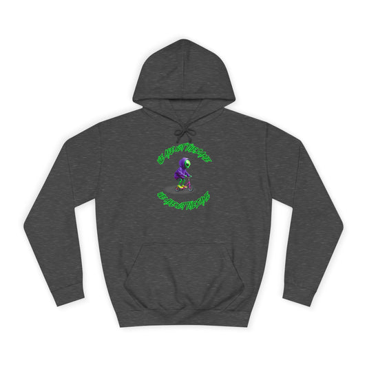 Cosmic Charcoal Hoodie for Men & Women – Alien "We Are Not The Same" Statement