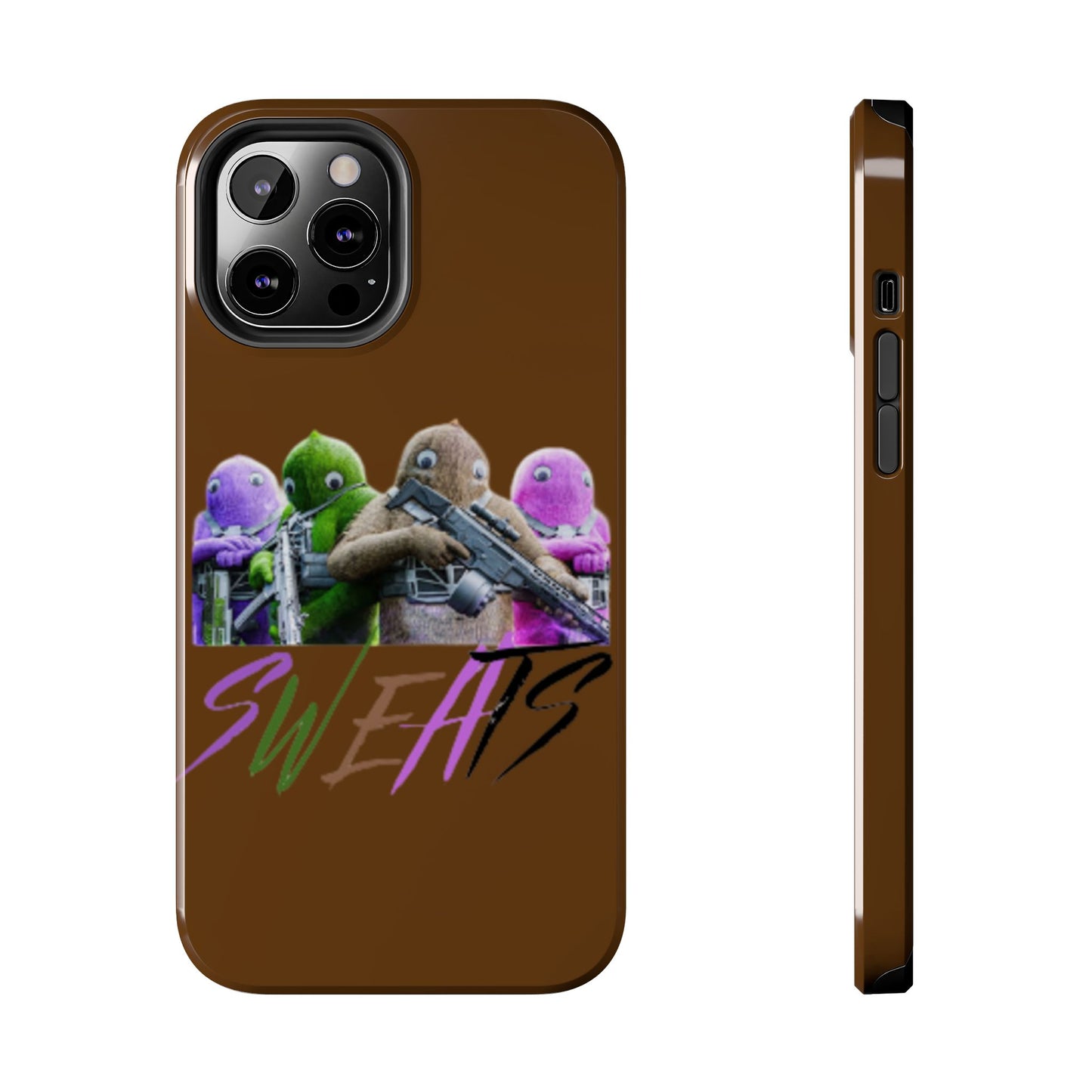 Cool Cartoon-Inspired Tough Phone Case - 'SWEATS'