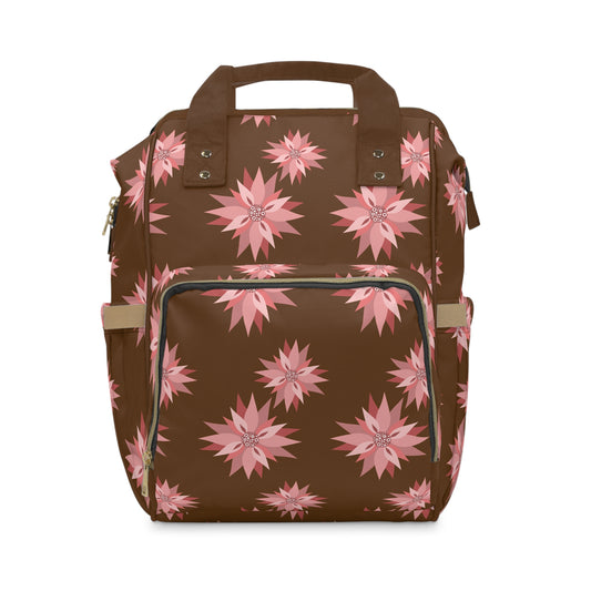 🌸 Stylish Floral Diaper Backpack for Moms – Versatile & Functional Tote 🎒