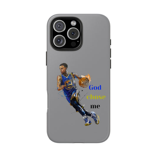 Phone case- God Chose Me Tough Phone Case - Durable Protection