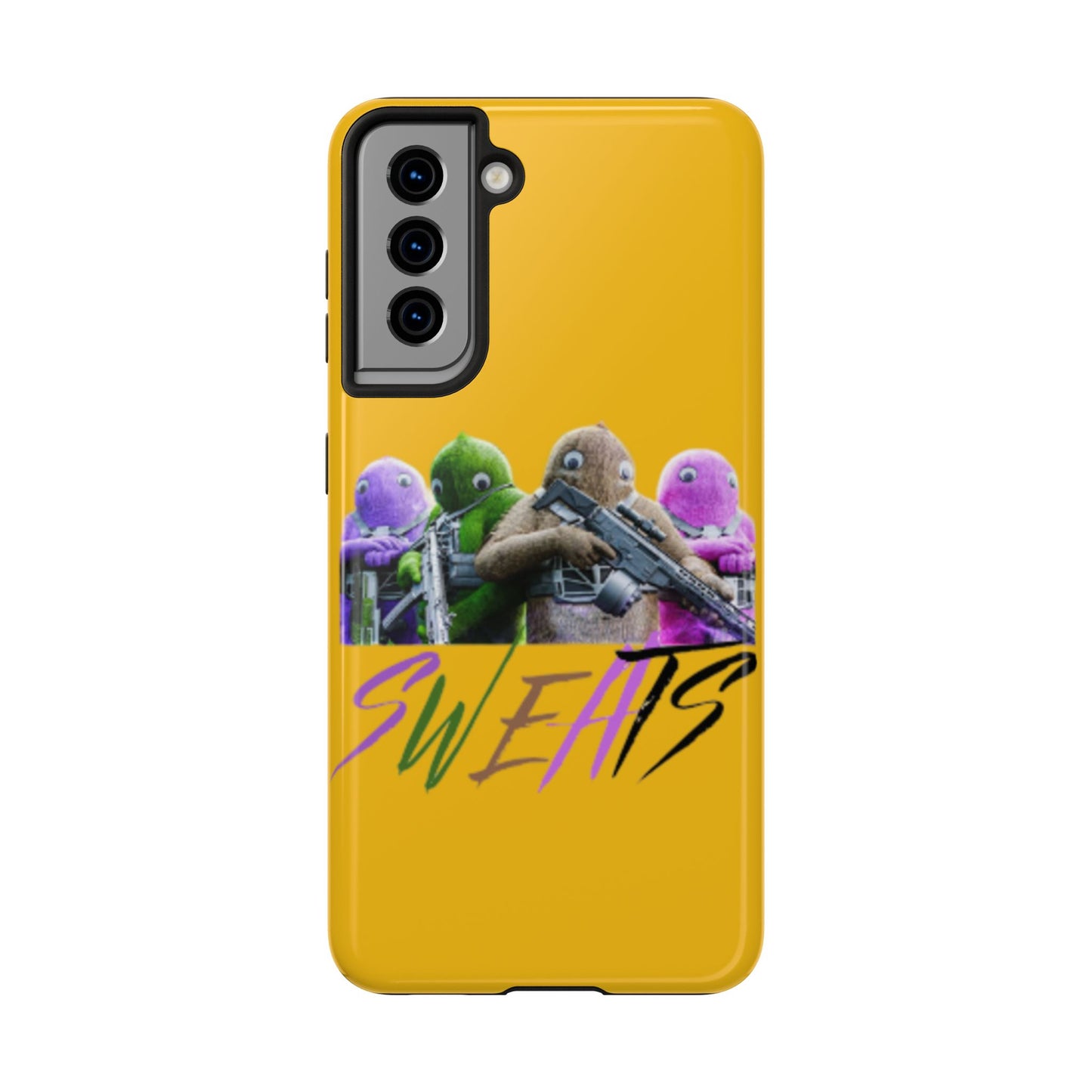 Cool Cartoon-Inspired Tough Phone Case - 'SWEATS'