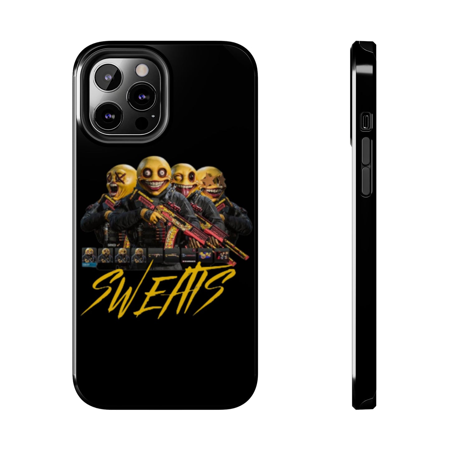 Tough Phone Cases - Bold 'SWEATS' Design for Gamers & Trendsetters