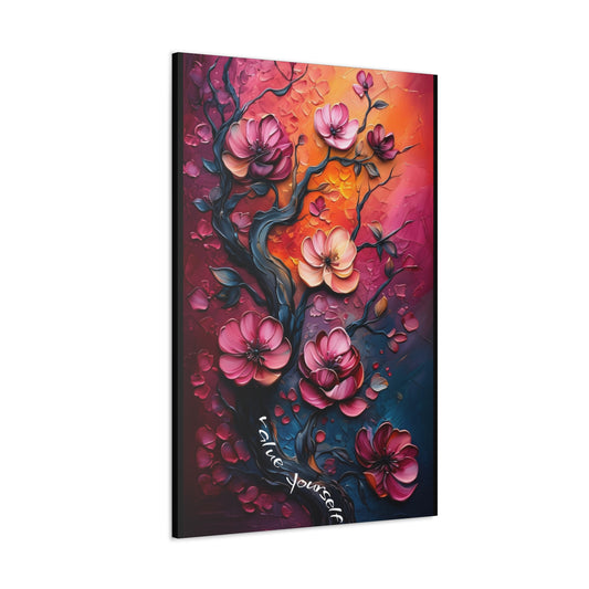 Beautiful Canvas Gallery Wrap - Flower Wall Art