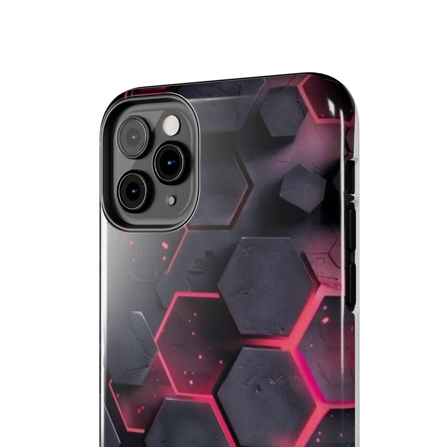 Stylish Tough Phone Cases with Hexagonal Design - Durable Protection for Tech Lovers
