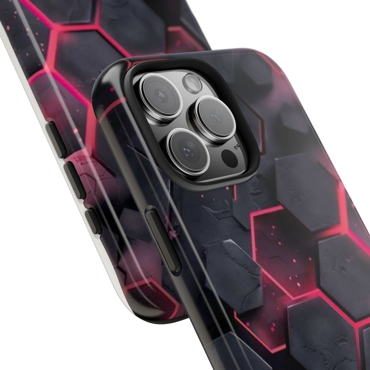 Stylish Tough Phone Cases with Hexagonal Design - Durable Protection for Tech Lovers