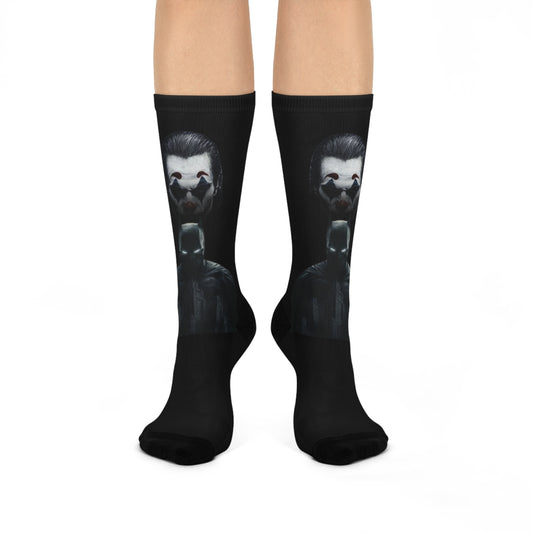 Cushioned Crew Socks- Joker and Batman