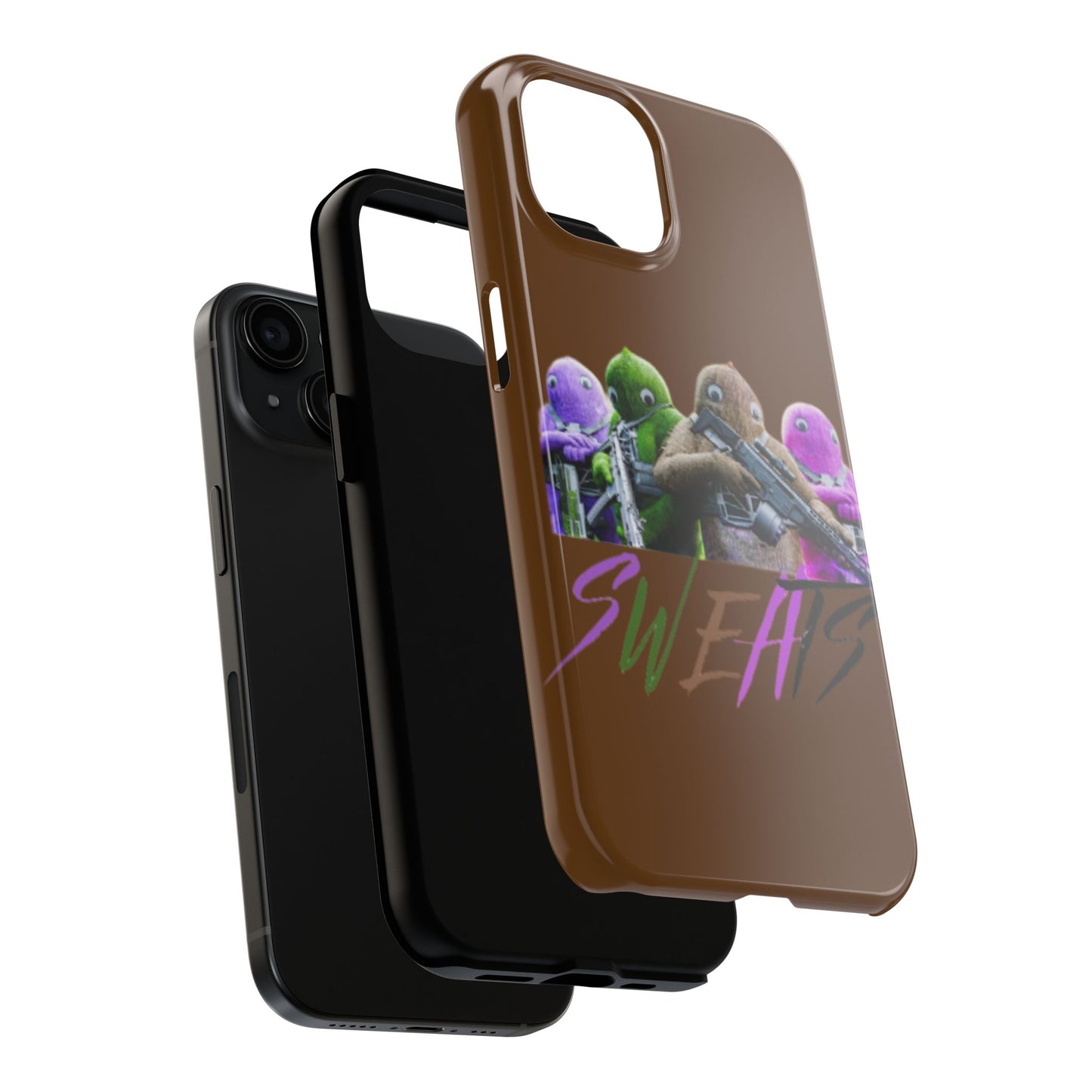 Cool Cartoon-Inspired Tough Phone Case - 'SWEATS'