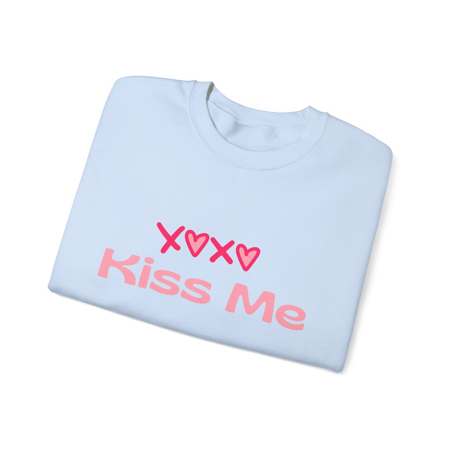 Kiss Me Heavy Blend Sweatshirt – Cute Gift for Women | Cozy & Romantic Pullover