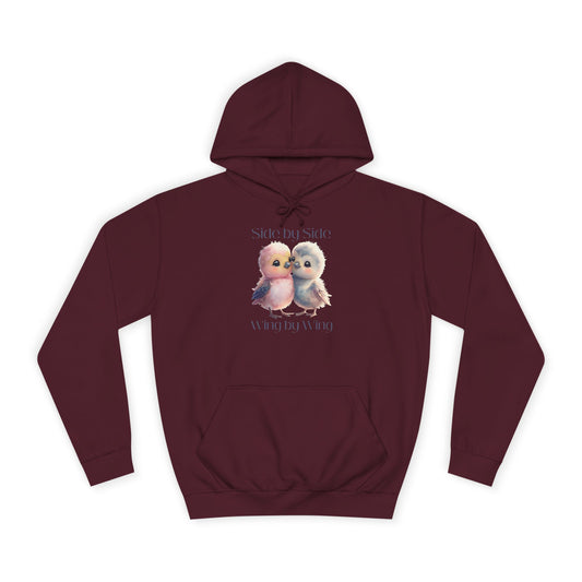 Barbecue Sunset Hoodie for Women – Cute Lovebirds Side by Side Always Together Design