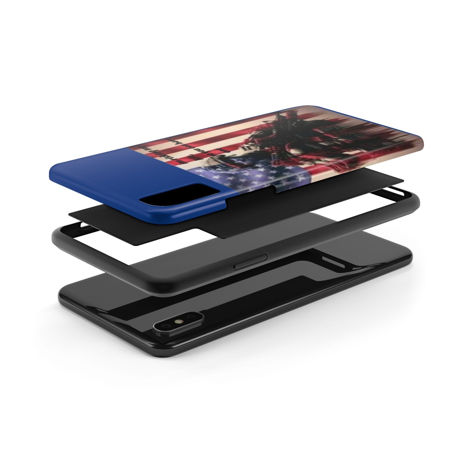 Patriotic Tough Phone Case - 'I'm Risking My Life' Design